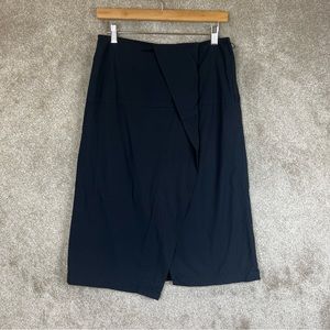 Marc by Marc Jacobs Skirt Womens 4 Black Cotton Blend Side Zip Lined- 8940*